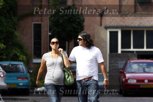 Dordrecht 26 augustus 2007
Jordi Breukhoven met zijn zwangere vrouw Joyce Breukhoven.
Yordy Breukhoven