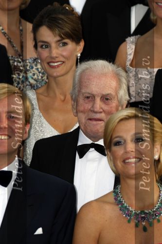 Apeldoorn 1 september 2007
Prins Willem Alexander viert zijn 40e verjaardag op paleis het Loo met Maxima Alexia Ariane en Amalia. Maxima met haar vader Jorge Zorrequieta en Prinses Letizia