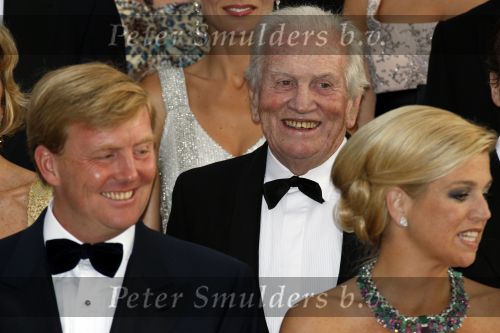 Apeldoorn 1 september 2007
Prins Willem Alexander viert zijn 40e verjaardag op paleis het Loo met Maxima Alexia Ariane en Amalia. Maxima met haar vader Jorge Zorrequieta