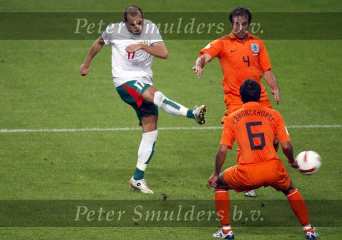 Amsterdam 8 september 2007
kwalificatieduel voor EK tussen Nederland en Bulgarije in de amsterdam arena. Nederland wint met 2-0. Joris Mathijsen