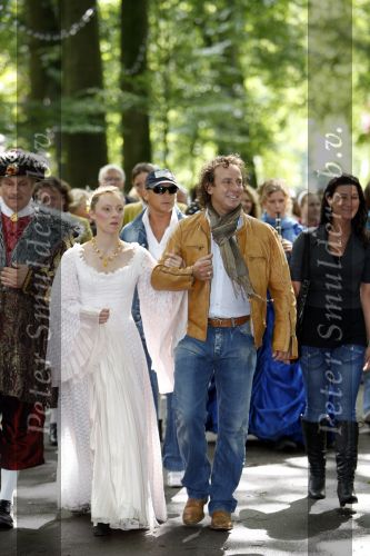 Drunen 22 augustus 2007
Marc Borsato wordt tot Baron van het Land v ooit geslagen. Marc op paard.