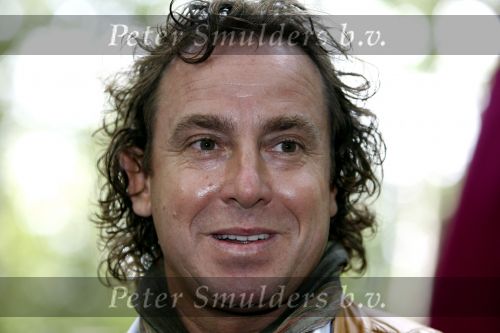 Drunen 22 augustus 2007
Marc Borsato wordt tot Baron van het Land v ooit geslagen. Marc op paard.