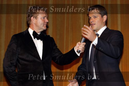 Amsterdam 23 augustus 2007
Premiere  film Matt Damon in Tuschinski. Matt damon  en Rene  Mioch