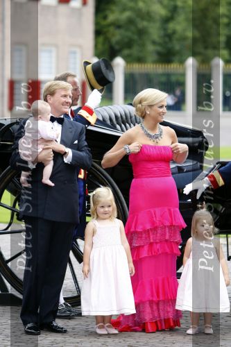 Apeldoorn 1 september 2007
Prins Willem Alexander viert zijn 40e verjaardag op paleis het Loo met Maxima Alexia Ariane en Amalia.