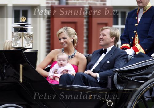 Apeldoorn 1 september 2007
Prins Willem Alexander viert zijn 40e verjaardag op paleis het Loo met Maxima Alexia Ariane en Amalia.