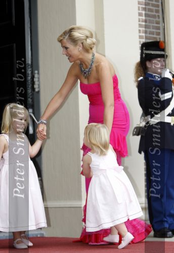 Apeldoorn 1 september 2007
Prins Willem Alexander viert zijn 40e verjaardag op paleis het Loo met Maxima Alexia Ariane en Amalia.