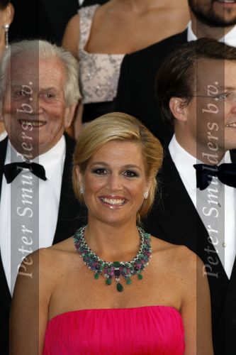 Apeldoorn 1 september 2007
Prins Willem Alexander viert zijn 40e verjaardag op paleis het Loo met Maxima Alexia Ariane en Amalia. Maxima met haar vader Jorge Zorrequieta