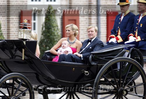 Apeldoorn 1 september 2007
Prins Willem Alexander viert zijn 40e verjaardag op paleis het Loo met Maxima Alexia Ariane en Amalia.