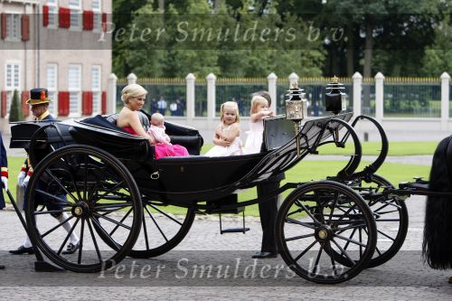 Apeldoorn 1 september 2007
Prins Willem Alexander viert zijn 40e verjaardag op paleis het Loo met Maxima Alexia Ariane en Amalia.