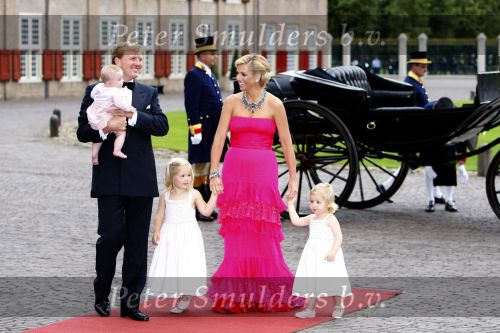 Apeldoorn 1 september 2007
Prins Willem Alexander viert zijn 40e verjaardag op paleis het Loo met Maxima Alexia Ariane en Amalia.
