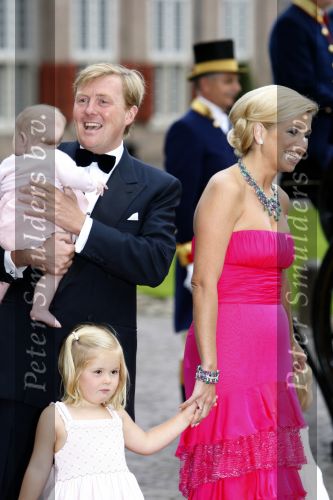 Apeldoorn 1 september 2007
Prins Wille Alexander viert zijn 40e verjaardag op paleis het Loo met Maxima Alexia Ariane en Amalia.