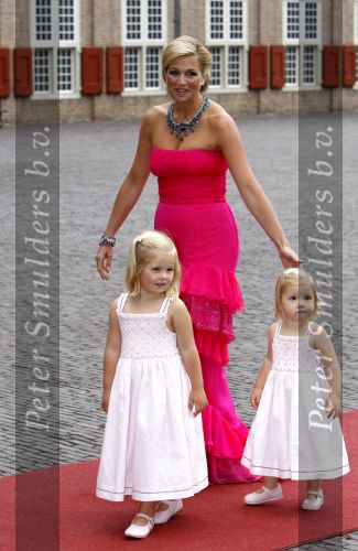 Apeldoorn 1 september 2007
Prins Willem Alexander viert zijn 40e verjaardag op paleis het Loo met Maxima Alexia Ariane en Amalia.