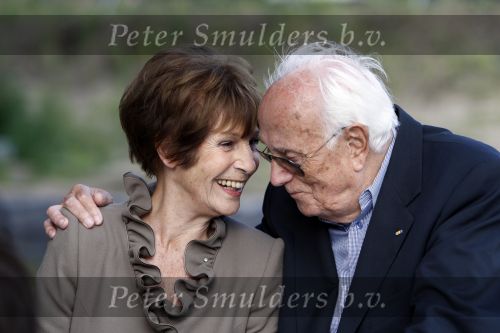 Hilversum 17 augustus 2007
Mies Bouwman bij de presentatie van haar boulevard samen met haar man Leen Timp.