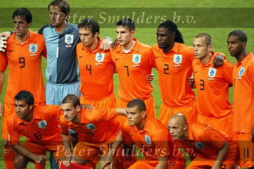 Amsterdam 8 september 2007
kwalificatieduel voor EK tussen Nederland en Bulgarije in de amsterdam arena. Nederland wint met 2-0. Ruud v Nistelrooy Edwin v d SarRobin v Persie Mario Melchiot Johnny Heitinga Ryan Babel Giovanni v Bronkhorst Wesley Sneijder Wilfred Bouma en Danny de Zeeuw