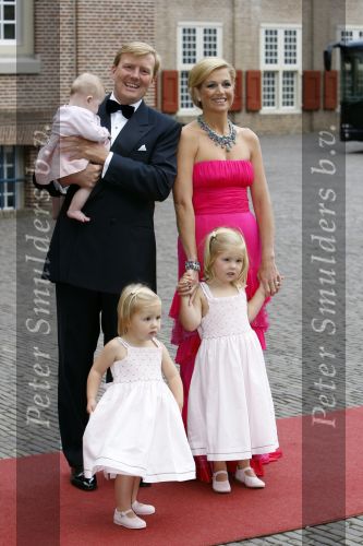 Apeldoorn 1 september 2007
Prins Willem Alexander viert zijn 40e verjaardag op paleis het Loo met Maxima Alexia Ariane en Amalia.