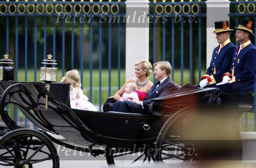 Apeldoorn 1 september 2007
Prins Willem Alexander viert zijn 40e verjaardag op paleis het Loo met Maxima Alexia Ariane en Amalia.