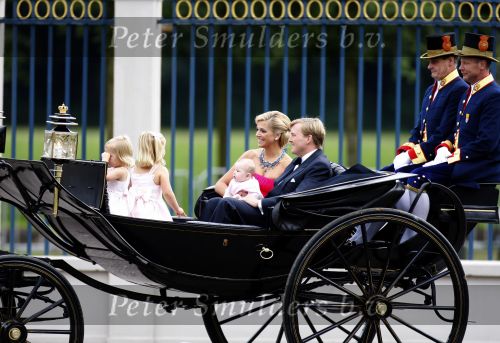 Apeldoorn 1 september 2007
Prins Willem Alexander viert zijn 40e verjaardag op paleis het Loo met Maxima Alexia Ariane en Amalia.