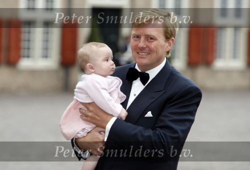 Apeldoorn 1 september 2007
Prins Willem Alexander viert zijn 40e verjaardag op paleis het Loo met Maxima Alexia Ariane en Amalia.