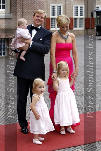 Apeldoorn 1 september 2007
Prins Wille Alexander viert zijn 40e verjaardag op paleis het Loo met Maxima Alexia Ariane en Amalia.