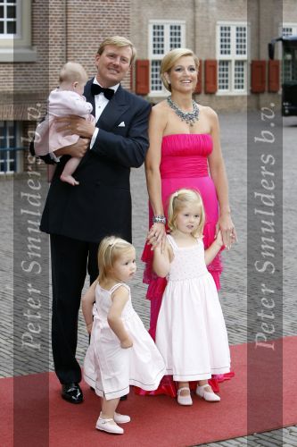 Apeldoorn 1 september 2007
Prins Willem Alexander viert zijn 40e verjaardag op paleis het Loo met Maxima Alexia Ariane en Amalia.