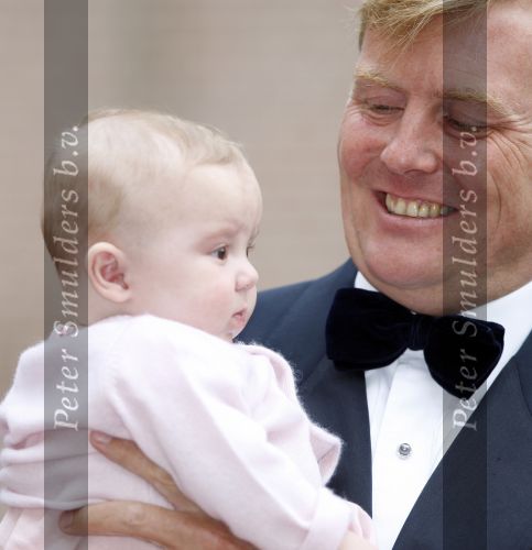 Apeldoorn 1 september 2007
Prins Willem Alexander viert zijn 40e verjaardag op paleis het Loo met Maxima Alexia Ariane en Amalia.