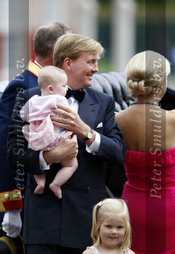 Apeldoorn 1 september 2007
Prins Wille Alexander viert zijn 40e verjaardag op paleis het Loo met Maxima Alexia Ariane en Amalia.
