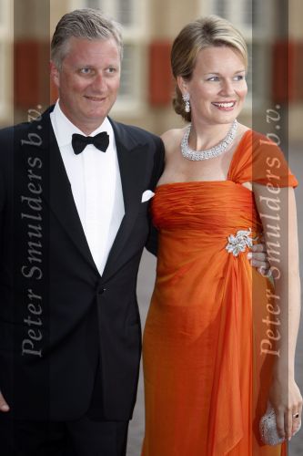 Apeldoorn 1 september 2007
Prins Willem Alexander viert zijn 40e verjaardag op paleis het Loo met Maxima Alexia Ariane en Amalia. Prinses Mathilde en Prins Filip