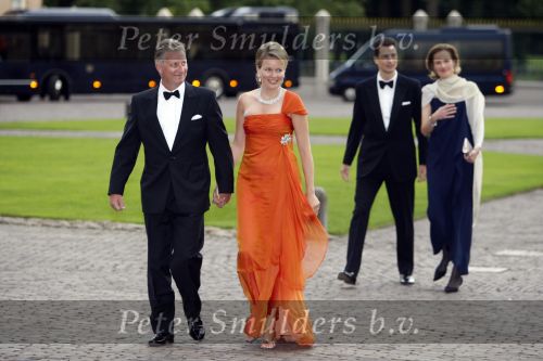 Apeldoorn 1 september 2007
Prins Willem Alexander viert zijn 40e verjaardag op paleis het Loo met Maxima Alexia Ariane en Amalia. Prinses Mathilde en Prins Filip