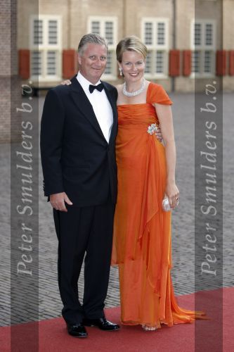 Apeldoorn 1 september 2007
Prins Willem Alexander viert zijn 40e verjaardag op paleis het Loo met Maxima Alexia Ariane en Amalia. Prinses Mathilde en Prins Filip