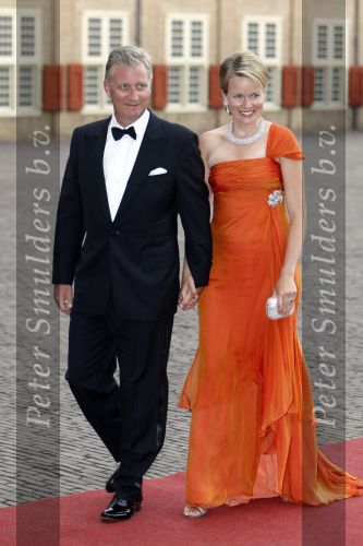 Apeldoorn 1 september 2007
Prins Willem Alexander viert zijn 40e verjaardag op paleis het Loo met Maxima Alexia Ariane en Amalia. Prinses Mathilde en Prins Filip