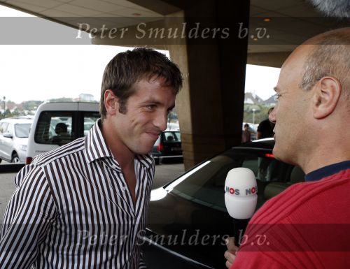 Noordwijk 20 augustus 2007
De spelers van het nederlands elftal verzamelen in hotel huis ter duin voor de oefenwedstrijd tegen zwitserland. Rafael v d Vaart