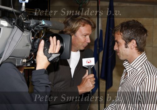 Noordwijk 20 augustus 2007
De spelers van het nederlands elftal verzamelen in hotel huis ter duin voor de oefenwedstrijd tegen zwitserland. Rafael v d Vaart en Hans Kraay jr
Peter Smulders bv