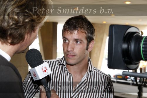 Noordwijk 20 augustus 2007
De spelers van het nederlands elftal verzamelen in hotel huis ter duin voor de oefenwedstrijd tegen zwitserland. Rafael v d Vaart