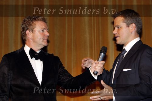 Amsterdam 23 augustus 2007
Premiere  film Matt Damon in Tuschinski. Matt damon  en Rene  Mioch