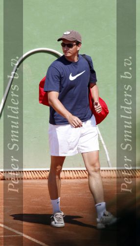 Marbella 14 augustus 2007
Richard Krajicek en zijn zoon Alec aan het tennissen in Marbella.