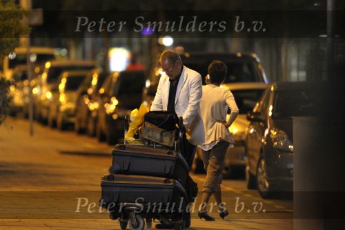 Schiphol 15 augustus 2007
Rob de Nijs en zijn vriendin Henriette komen terug van vakantie in Spanje.