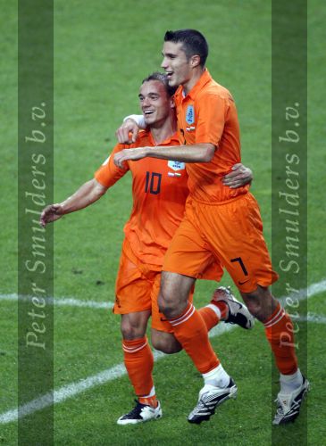 Amsterdam 8 september 2007
kwalificatieduel voor EK tussen Nederland en Bulgarije in de amsterdam arena. Nederland wint met 2-0. Wesley Sneijder scoort de 1-0. met Robin v Persie