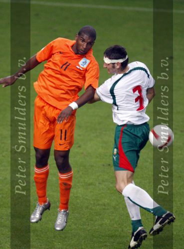 Amsterdam 8 september 2007
kwalificatieduel voor EK tussen Nederland en Bulgarije in de amsterdam arena. Nederland wint met 2-0.  Ryan Babel