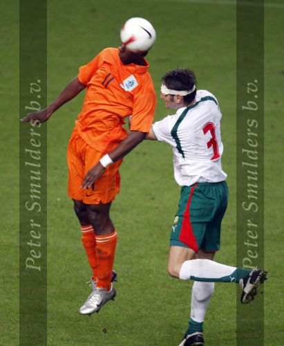 Amsterdam 8 september 2007
kwalificatieduel voor EK tussen Nederland en Bulgarije in de amsterdam arena. Nederland wint met 2-0.  Ryan Babel