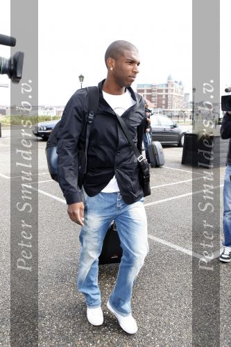 Noordwijk 20 augustus 2007
De spelers van het nederlands elftal verzamelen in hotel huis ter duin voor de oefenwedstrijd tegen zwitserland. Ryan Babel