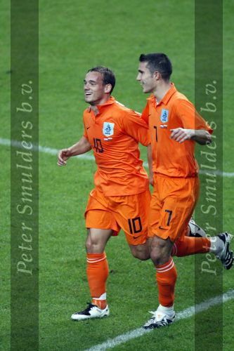 Amsterdam 8 september 2007
kwalificatieduel voor EK tussen Nederland en Bulgarije in de amsterdam arena. Nederland wint met 2-0. Wesley Sneijder scoort de 1-0. met Robin v Persie