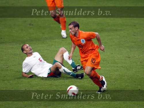 Amsterdam 8 september 2007
kwalificatieduel voor EK tussen Nederland en Bulgarije in de amsterdam arena. Nederland wint met 2-0. Wesley Sneijder