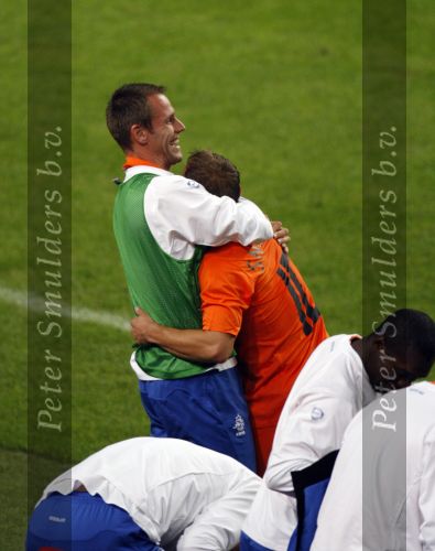 Amsterdam 8 september 2007
kwalificatieduel voor EK tussen Nederland en Bulgarije in de amsterdam arena. Nederland wint met 2-0. Wesley Sneijder scoort de 1-0. met Andre Ooijer