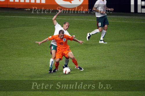 Amsterdam 8 september 2007
kwalificatieduel voor EK tussen Nederland en Bulgarije in de amsterdam arena. Nederland wint met 2-0. Wesley Sneijder