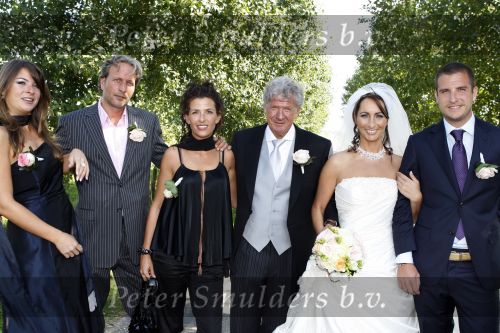 Laren/ Eemnes 29 augustus 2007
Willibrord Frequin en zijn Suzanne trouwen. Ze vertrekken vanaf thuis met koets naar de theetuin.Met zijn kinderen Barbara Rebecca en Louis