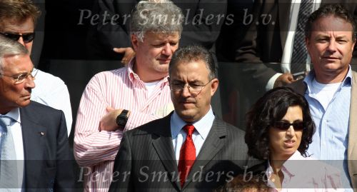 Rotterdam, 20 September 2009
Kompetitiewedstrijd Feyenoord-PSV, eindstand 1-3 Seizoen 2009/2010
Burgemeester Ahmed Aboutaleb met bestuurslid Gerard Kerkum