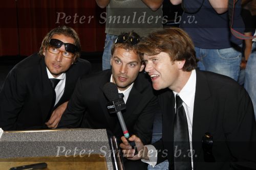 Amsterdam 17 augustus 2009
Presentatie cast musical Pipo bij focus studio\'s. Beua v Erven Dorens voor zijn nieuwe programma CQC
Peter Smulders bv