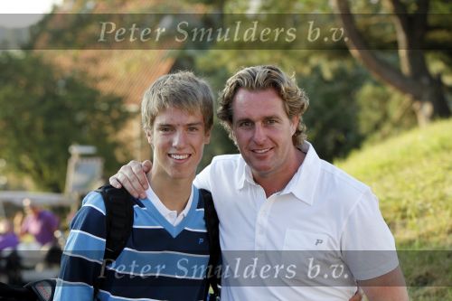 Zandvoort 19 augustus 2009
Edwin Smulders samen met zijn jongere broer Junior Smulders op Golfbaan De Kennemer