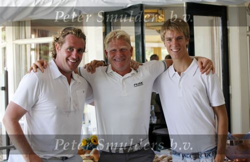 Zandvoort 19 augustus 2009
Edwin Smulders samen met zijn jongere broer Junior Smulders en Peter Hedblom op Golfbaan De Kennemer