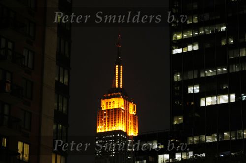 New York 8 september 2009
Prinses Maxima en Prins Willem Alexander in empire state building . Met een druk op de knop kleurde de empire state building oranje.
Peter Smulders bv